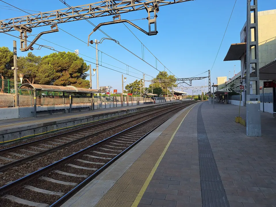 Vías y andenes de la estación de Majadahonda
